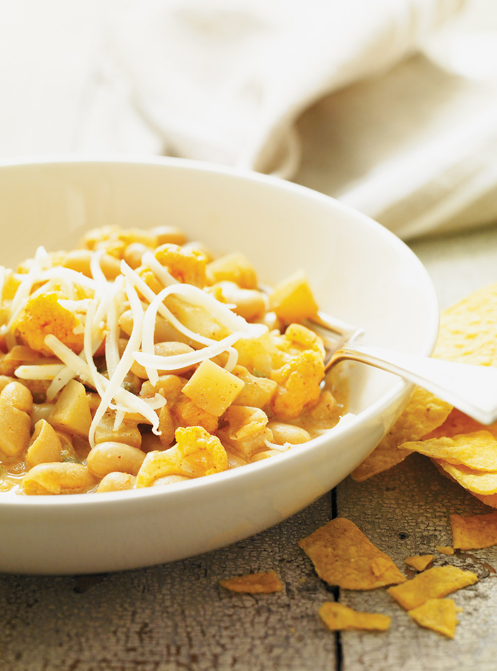 Chili blanc végétarien