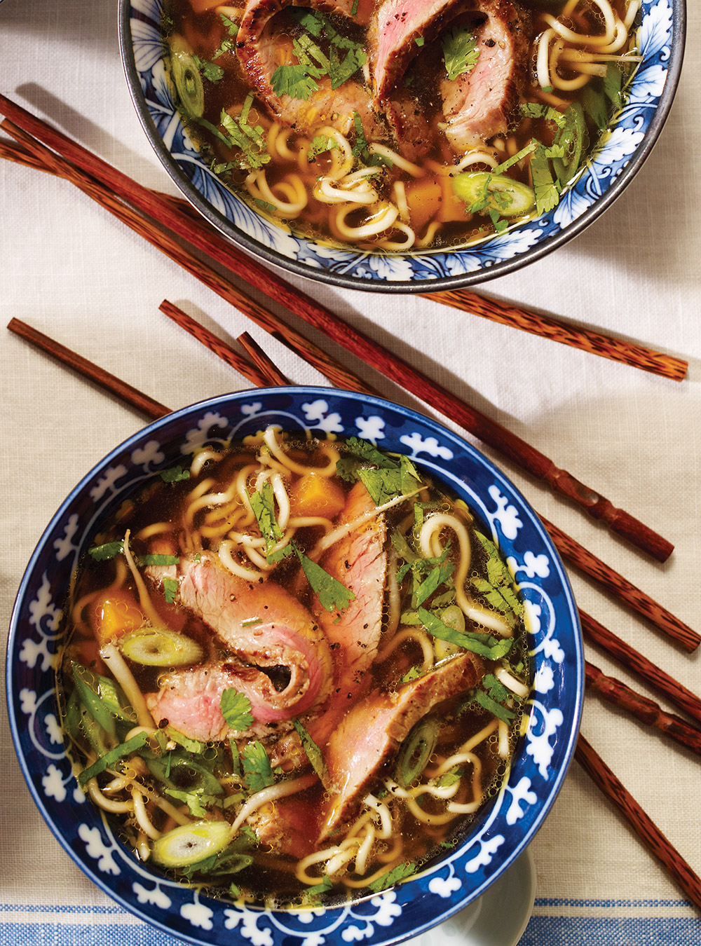 Soupe aux nouilles ramen et au boeuf