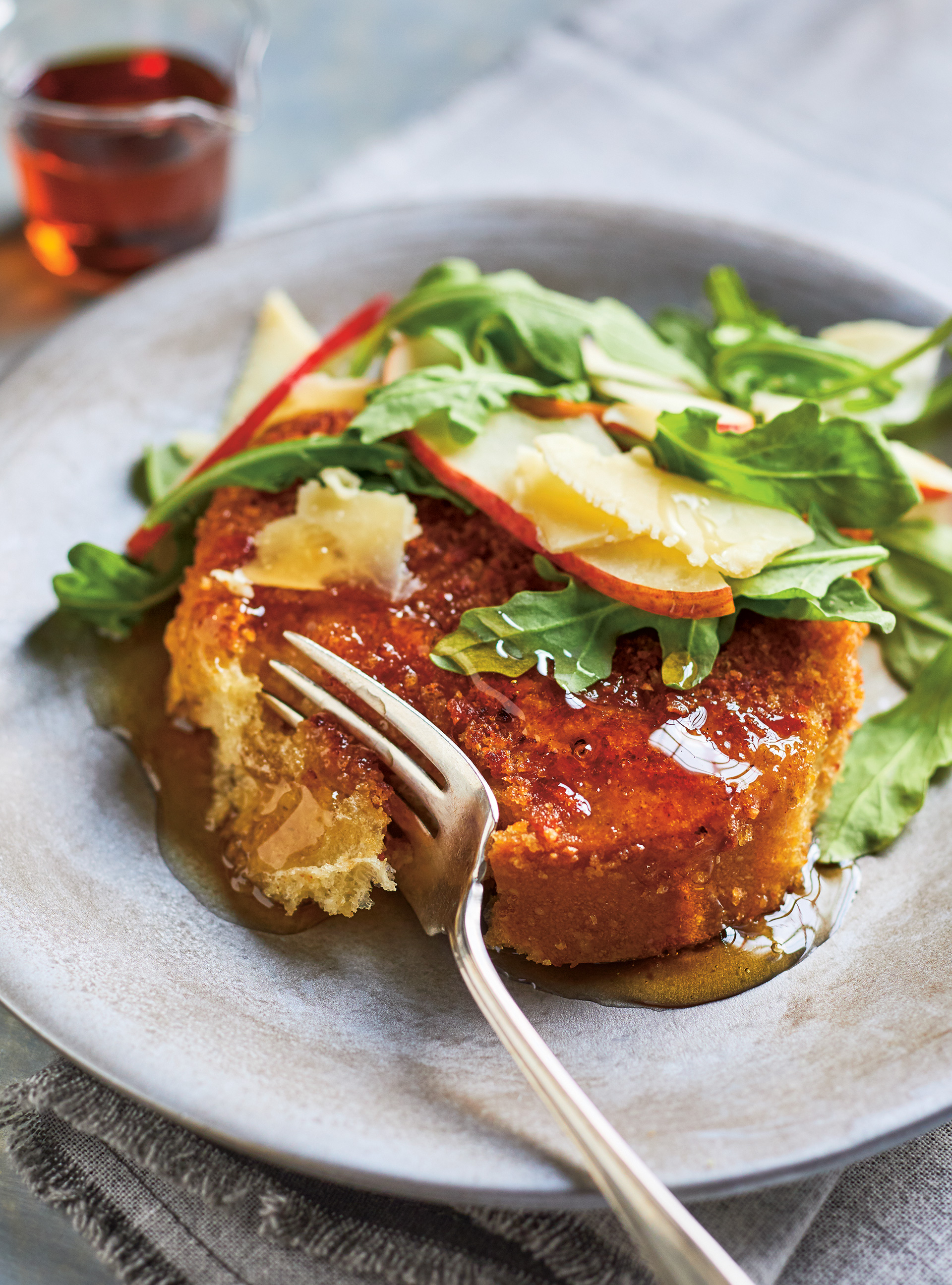 Pain doré croustillant au bacon