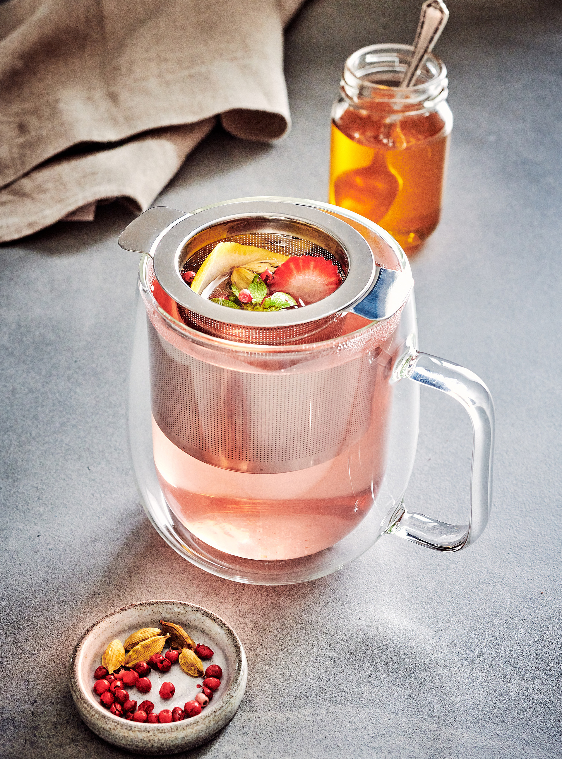 Tisane de queues de fraises