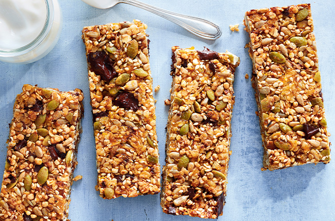 Barres tendres au chocolat noir