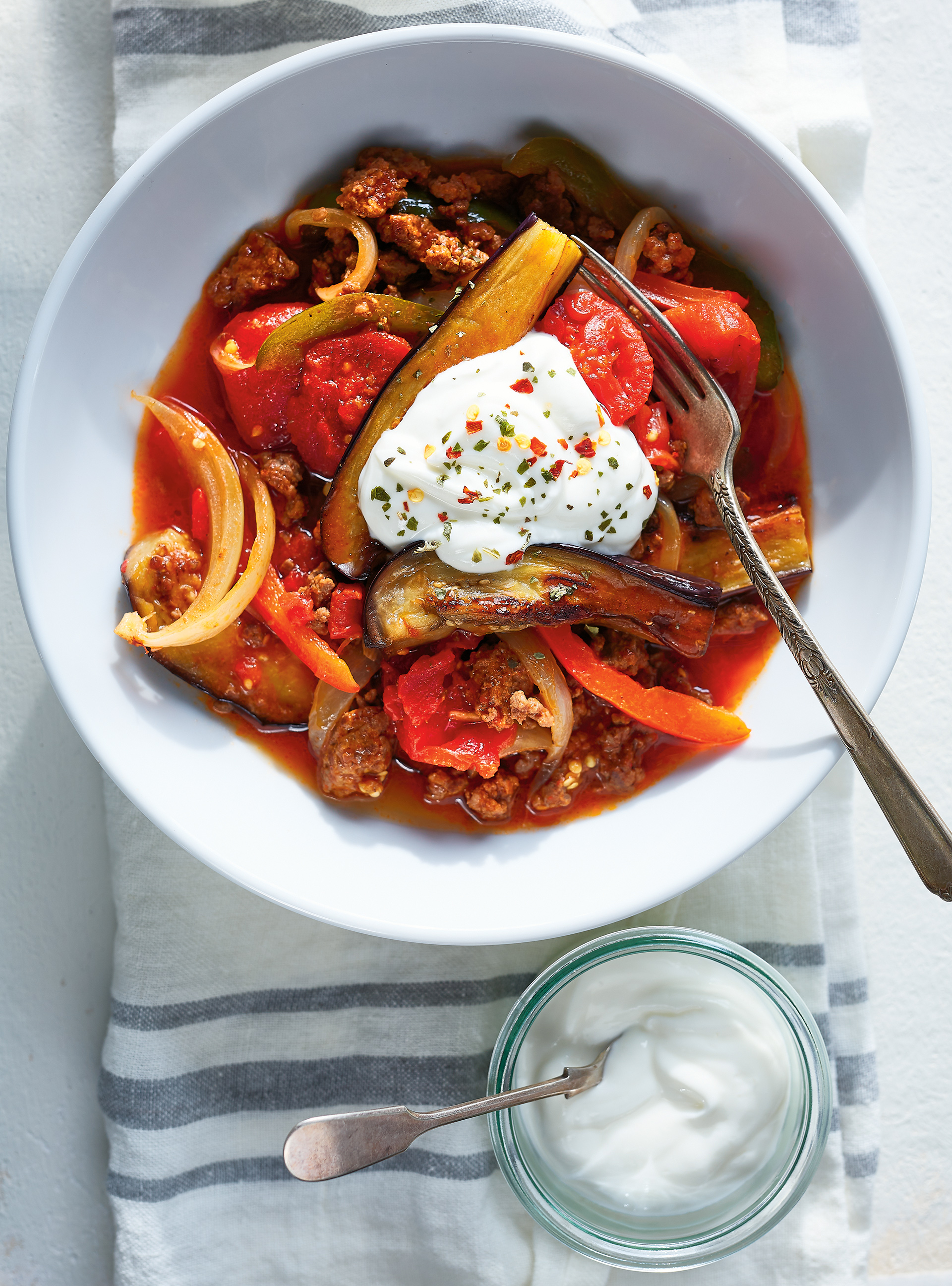 Ragoût d'aubergine à la viande